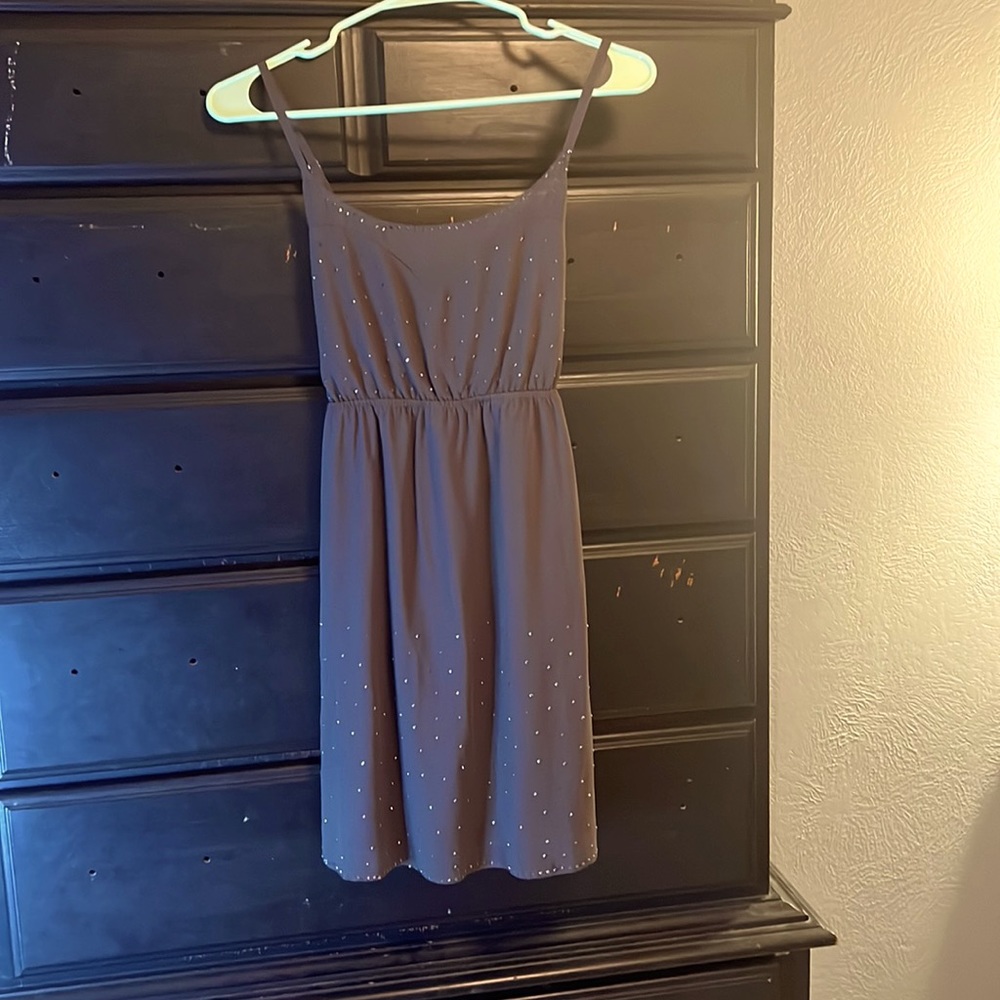 Grey Spaghetti Strap